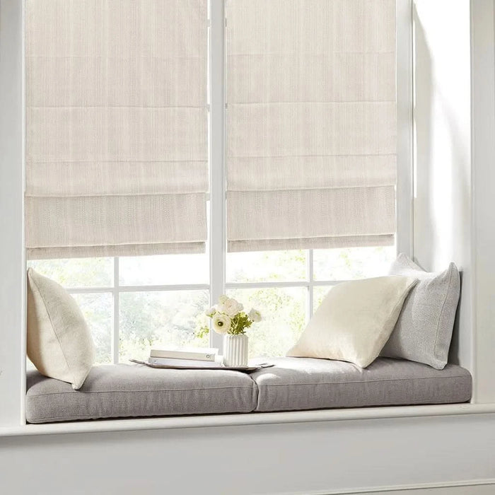 Basketweave Room Darkening Cordless Roman Shade - DTY Store
