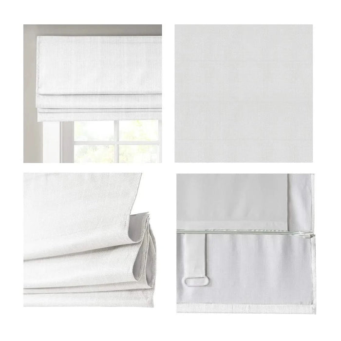 Basketweave Room Darkening Cordless Roman Shade Default -DTYStore