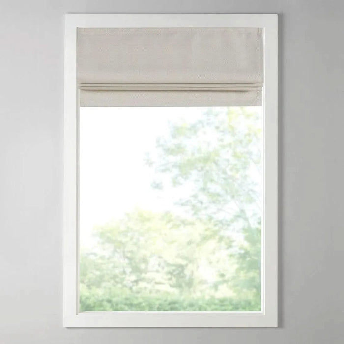 Basketweave Room Darkening Cordless Roman Shade - DTY Store