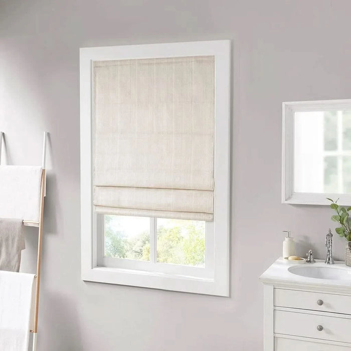 Basketweave Room Darkening Cordless Roman Shade - DTY Store