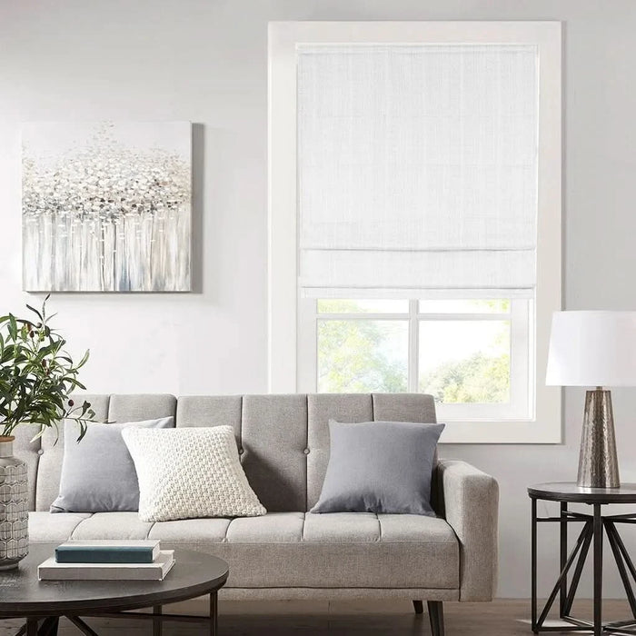 Basketweave Room Darkening Cordless Roman Shade - DTY Store