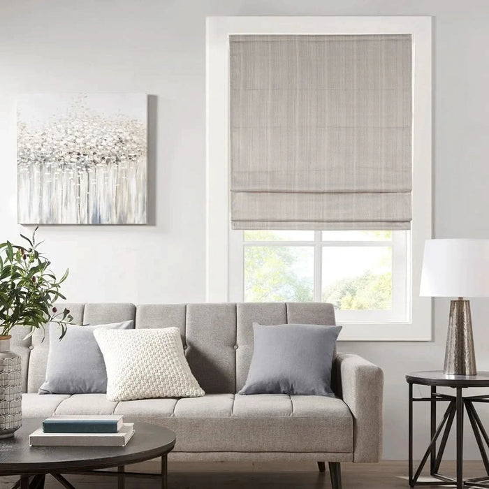 Basketweave Room Darkening Cordless Roman Shade - DTY Store