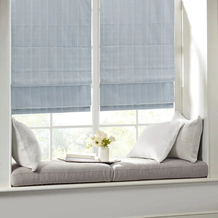 Basketweave Room Darkening Cordless Roman Shade - DTY Store