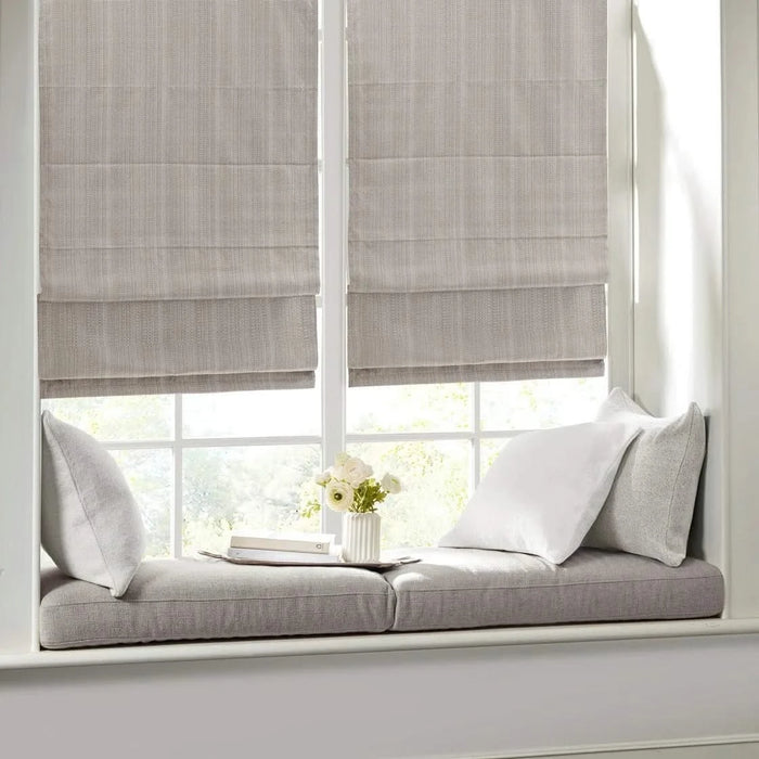 Basketweave Room Darkening Cordless Roman Shade Default -DTYStore