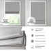 Basketweave Room Darkening Cordless Roman Shade - DTY Store