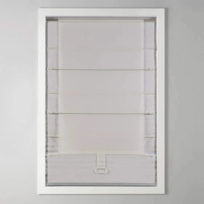 Basketweave Room Darkening Cordless Roman Shade Default -DTYStore