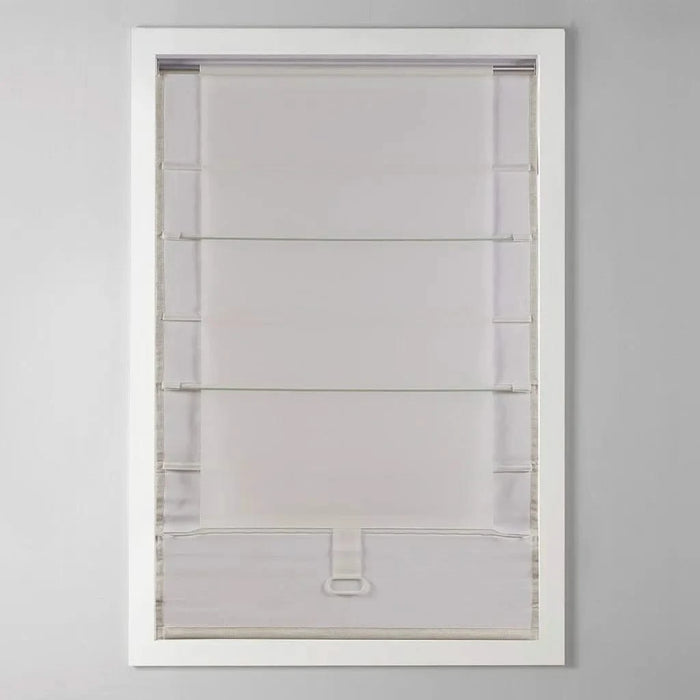 Basketweave Room Darkening Cordless Roman Shade Default -DTYStore