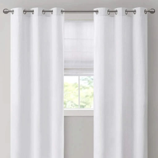 Basketweave Room Darkening Curtain Panel Pair(2 Pcs Window Panels) Default -DTYStore