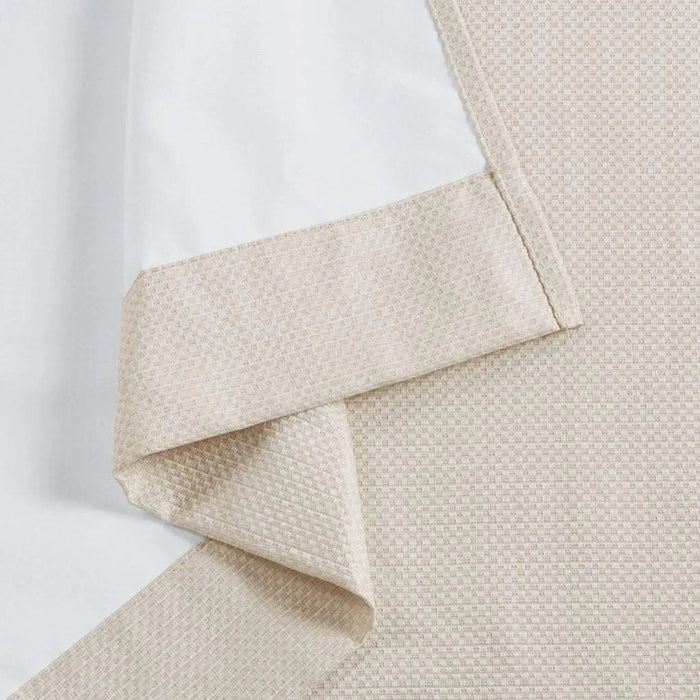 Basketweave Room Darkening Curtain Panel Pair(2 Pcs Window Panels) Default -DTYStore