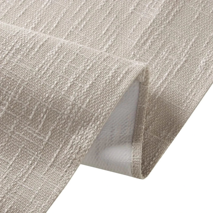 Basketweave Total Blackout Cordless Roman Shade for Windows — Modern Light-Blocking Drapery Linen -DTYStore