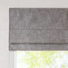 Basketweave Total Blackout Cordless Roman Shade for Windows — Modern Light-Blocking Drapery Grey -DTYStore