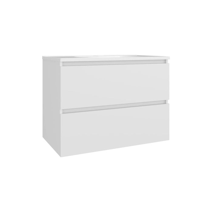 Bathroom Vanity, 2 Drawers, White Default -DTYStore