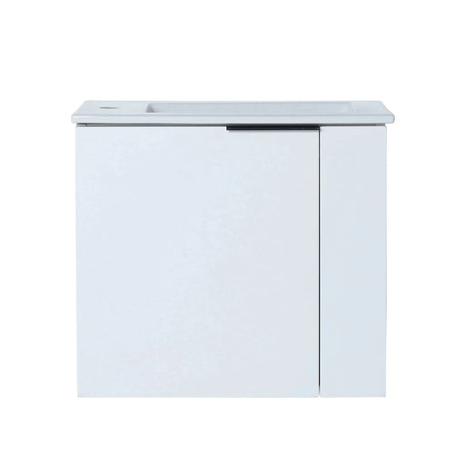 Bathroom Vanity with Sink 22 Inch for Small Bathroom,Floating Bathroom Vanity with Soft Close Door,Small Bathroom Vanity with Sink, 22x13 (KD-Packing) Default -DTYStore