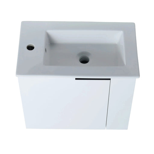 Bathroom Vanity with Sink 22 Inch for Small Bathroom,Floating Bathroom Vanity with Soft Close Door,Small Bathroom Vanity with Sink, 22x13 (KD-Packing) Default -DTYStore