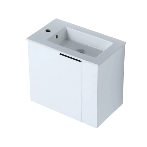 Bathroom Vanity with Sink 22 Inch for Small Bathroom,Floating Bathroom Vanity with Soft Close Door,Small Bathroom Vanity with Sink, 22x13 (KD-Packing) Default -DTYStore