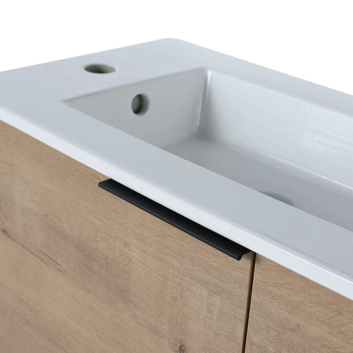 Bathroom Vanity with Sink 22 Inch for Small Bathroom,Floating Bathroom Vanity with Soft Close Door,Small Bathroom Vanity with Sink, 22x13 (KD-Packing) Default -DTYStore