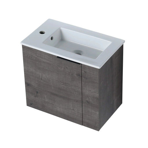Bathroom Vanity with Sink 22 Inch for Small Bathroom,Floating Bathroom Vanity with Soft Close Door,Small Bathroom Vanity with Sink, 22x13 (KD-Packing) Default -DTYStore