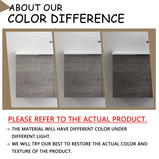 Bathroom Vanity with Sink 22 Inch for Small Bathroom,Floating Bathroom Vanity with Soft Close Door,Small Bathroom Vanity with Sink, 22x13 (KD-Packing) Default -DTYStore