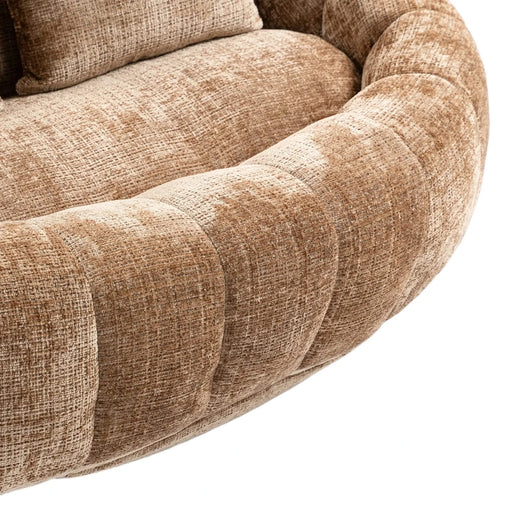 Bean Bag Sofa Lazy Sofa Durable Comfort Lounger High Back Bean Bag Chair Couch in Coffee Chenille for Adults and Kids Default -DTYStore