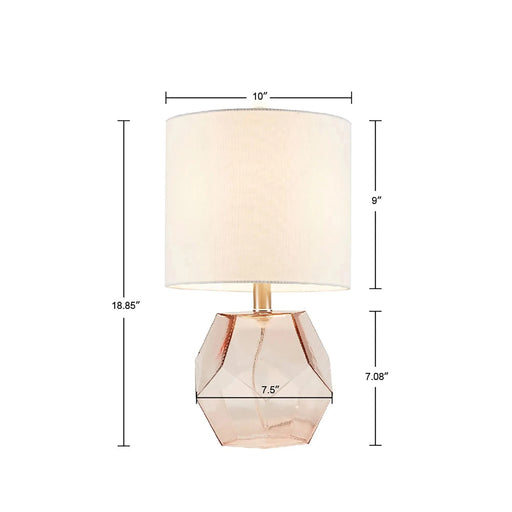 Bella Geometric Glass Table Lamp Default -DTYStore