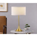Bellflower Gold 24-inch Drum Shade Metal Table Lamp Default -DTYStore