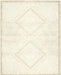 Benzara Beige and White Viscose Area Rug 8x10 Default -DTYStore