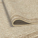 Benzara Beige and White Viscose Area Rug 8x10 Default -DTYStore