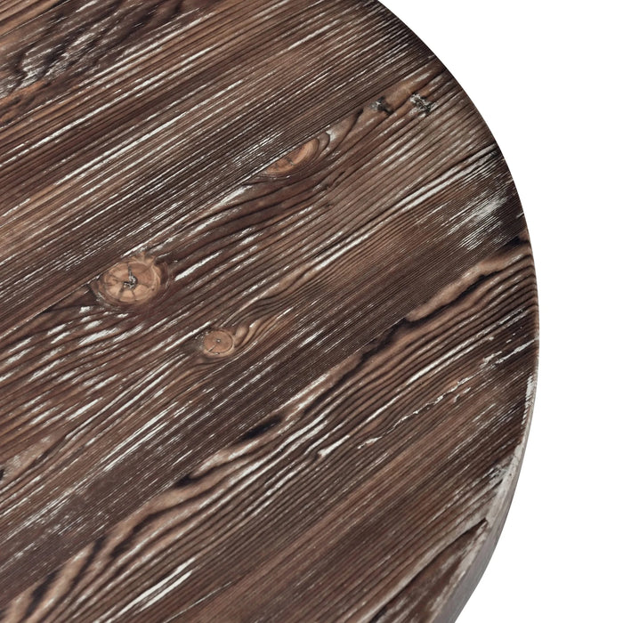 Biltmore Round End Table Aged Brown Default -DTYStore