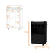 Black 1-Door Bar Cart Default -DTYStore