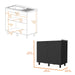 Black 2 Utility Sink and Cabinet Default -DTYStore