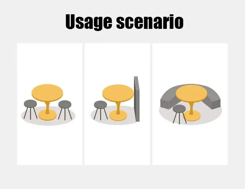 Black Round Table, Modern Dining Table, MDF Top and Steel Base Tulip Round Kitchen Table, Mid Century Coffee Table for Living Room 24 Inch,Kitchen Table,Oval Dining Table,Gift for Mother's day Default -DTYStore