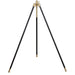 Black and Gold Tripod Drum Shade Floor Lamp Default -DTYStore