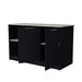 Black and Onyx Double Door Cabinets Kitchen Island Default -DTYStore