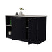 Black and Onyx Double Door Cabinets Kitchen Island Default -DTYStore