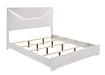 Blanca Modern Style 5 Pc Queen Bedroom Set with LED Headboard Made with Wood in White Default -DTYStore