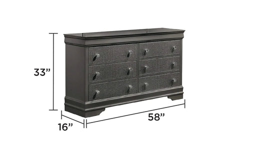 Blaze Upholstered Modern Style 4 Pc Full Bedroom Set with LED Headboard Made with Wood in Metallic Gray(NJ INVENTORY) Default -DTYStore