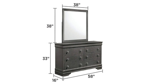 Blaze Upholstered Modern Style 4 Pc Queen Bedroom Set with LED Headboard Made with Wood in Metallic Gray(NJ INVENTORY) Default -DTYStore