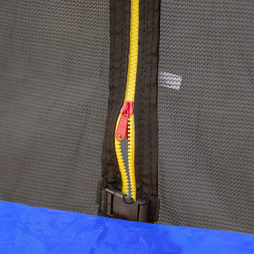 Blue 16FT Trampoline with Basketball Hoop, Pump, Ladder, Inner Safety Enclosure & Soccer Goal Default -DTYStore