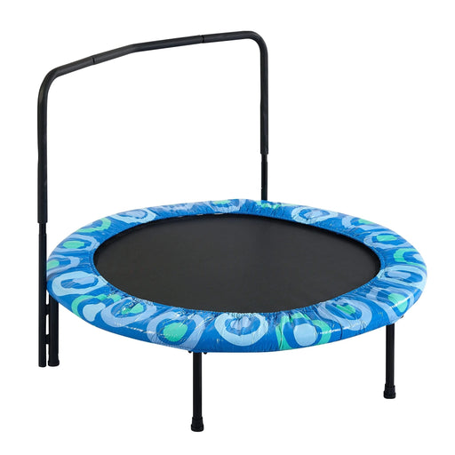 Blue Joy Children's Trampoline with Handrails for Indoor and Outdoor Fun, Ages 3-7, Steel Frame Default -DTYStore