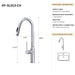 Bothwa Home 18.83' CUPC Certified Pull-down Kitchen Faucet (Brushed Nickel Finish) - DTY Store