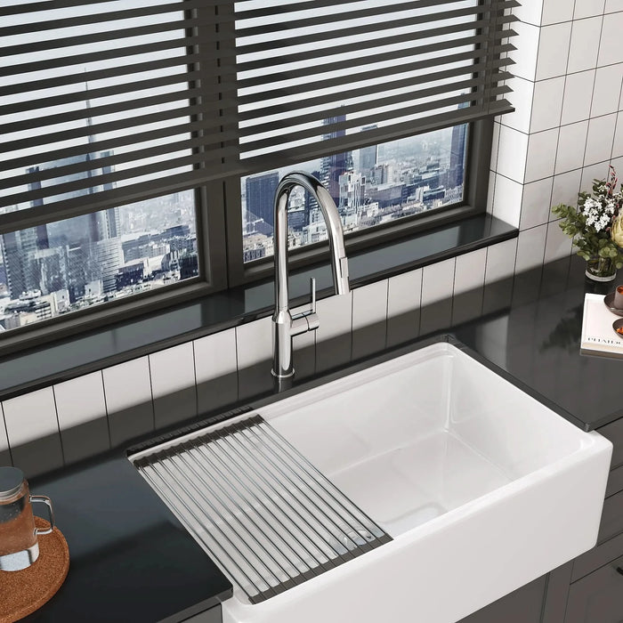 Bothwa Home 18.83' CUPC Certified Pull-down Kitchen Faucet (Brushed Nickel Finish) - DTY Store