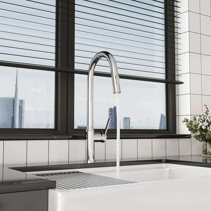 Bothwa Home 18.83' CUPC Certified Pull-down Kitchen Faucet (Brushed Nickel Finish) - DTY Store