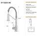 Bothwa Home CUPC Certified 19' Single Handle Kitchen Faucet (Brushed Nickel Finish) - DTY Store