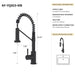 Bothwa Home CUPC Certified 19' Single Handle Kitchen Faucet (Matt Black Finish) - DTY Store