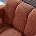 Boucle Upholstered Accent Chair with High-Density Foam in Orange, Solid Wood Frame, 31.10 inch Wide - DTY Store