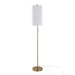 Bounty 62' Contemporary Metal Floor Lamp in Gold Metal with White Linen Shade from Grandview Gallery by LumiSource Default -DTYStore