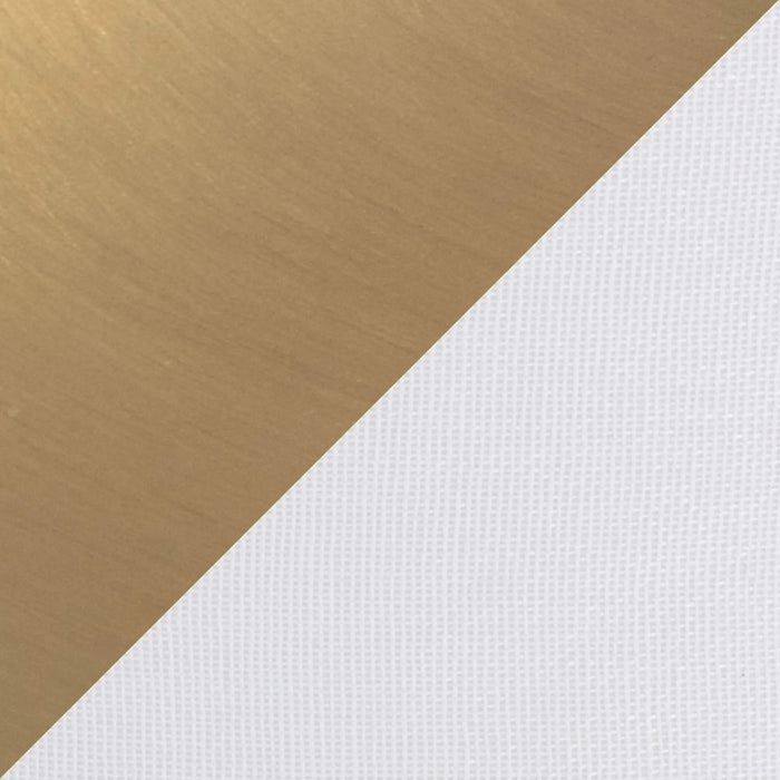 Bounty 62' Contemporary Metal Floor Lamp in Gold Metal with White Linen Shade from Grandview Gallery by LumiSource Default -DTYStore