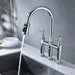 Bridge Kitchen Faucet with Pull-Down Sprayhead in Spot Default -DTYStore