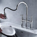 Bridge Kitchen Faucet with Pull-Down Sprayhead in Spot Default -DTYStore