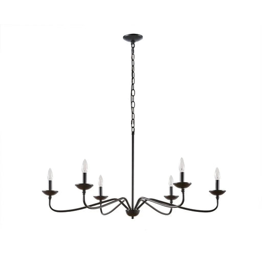 Brighton 6-Light Farmhouse Metal Chandelier Default -DTYStore